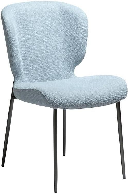 Dan-Form Glory Mistblauw Bouclé Eetkamerstoel set van 2