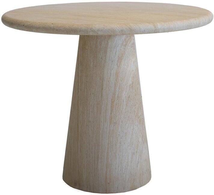 DÉJA Living Eettafel Travertin Rond 80x80x76cm Brunn