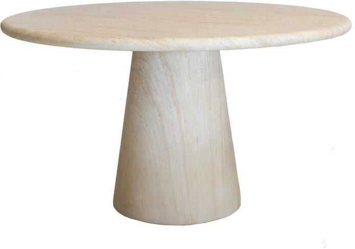 DÉJA Living Tuintafel Travertin Rond 130x130x76cm Brunn