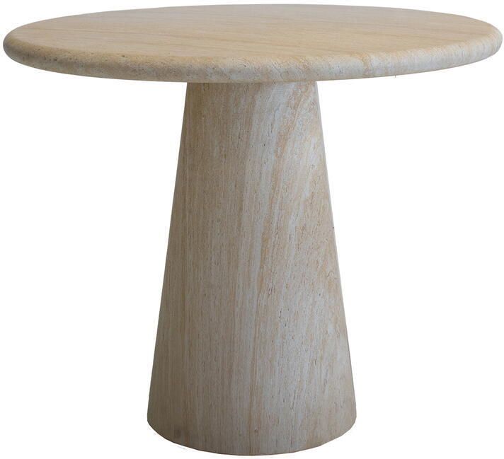 DÉJA Living Tuintafel Travertin Rond 80x80x76cm Brunn