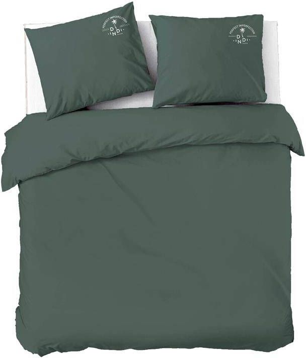 Dindi Home Dekbedovertrek Plain Beauty 200x220 Donker Groen