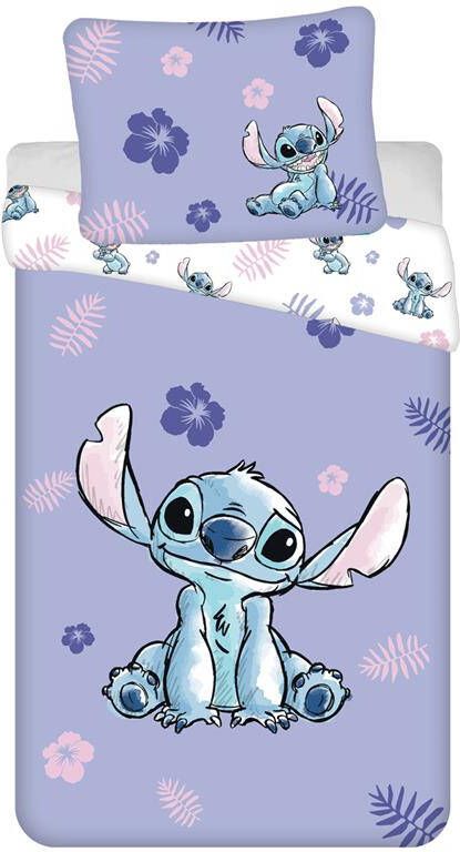 Disney Lilo & Stitch Dekbedovertrek Flower 140 x 200 cm Katoen