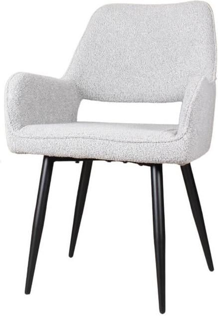 DS4U Lenon eetkamerstoel bouclé 2.0 grijs - Foto 2