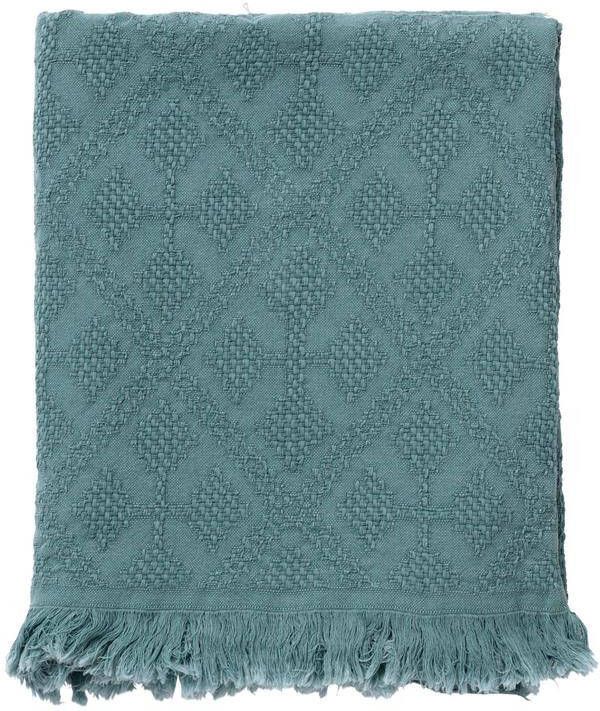 Dutch Decor BELLE Plaid 130x180 cm katoen geweven patroon Sa