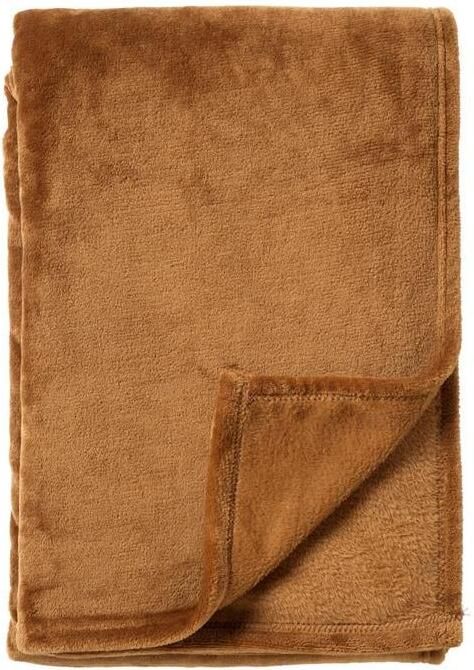 Dutch Decor plaid HARVEY 150x200 cm Tobacco Brown