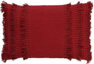 Dutch Decor FARA Sierkussen katoen 40x60 cm Merlot rood