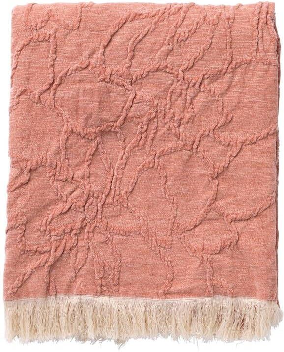 Dutch Decor FLORINE Plaid 140x180 cm met ingeweven patroon eff