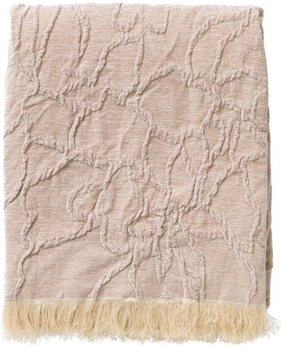 Dutch Decor FLORINE Plaid 140x180 cm met ingeweven patroon eff