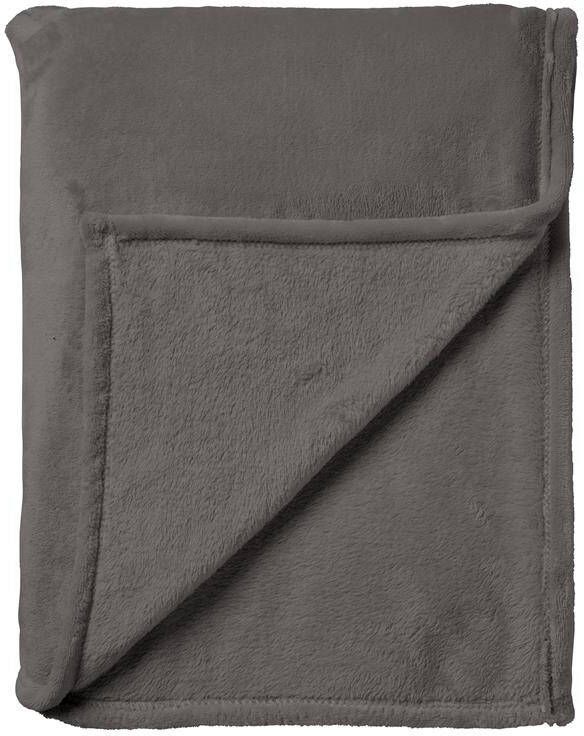 Dutch Decor MARLEY Plaid 150x200 cm zachte fleece deken taupe