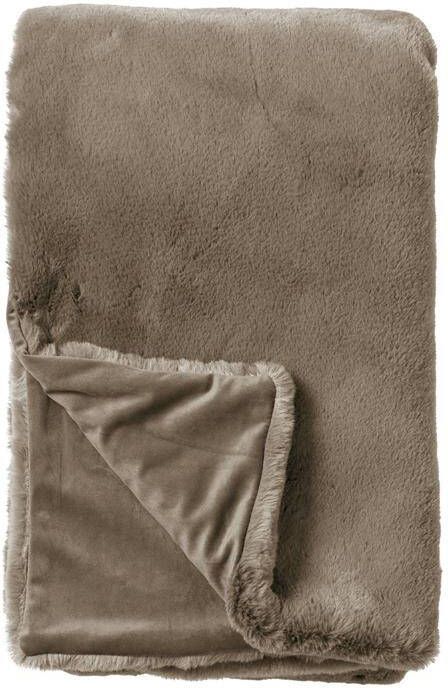 Dutch Decor Plaid 140x180 cm ZINZI warm en donzig Driftwood