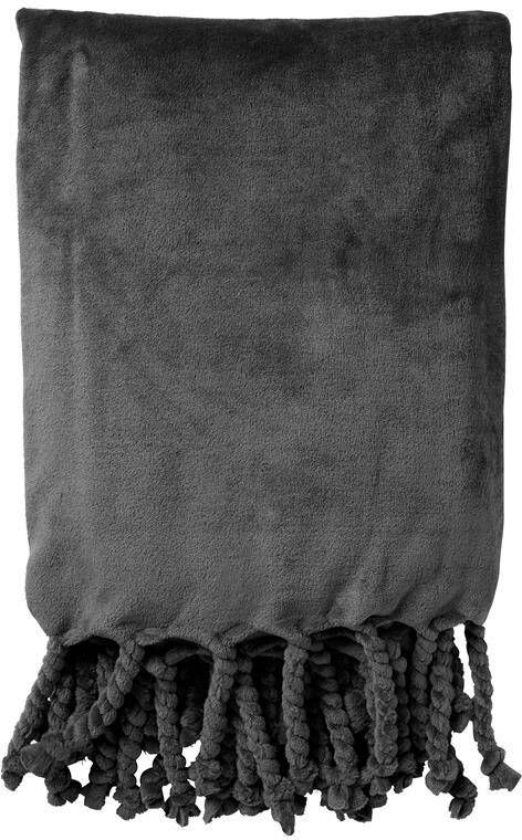 Dutch Decor plaid FLORIJN 150x200 cm Charcoal Gray