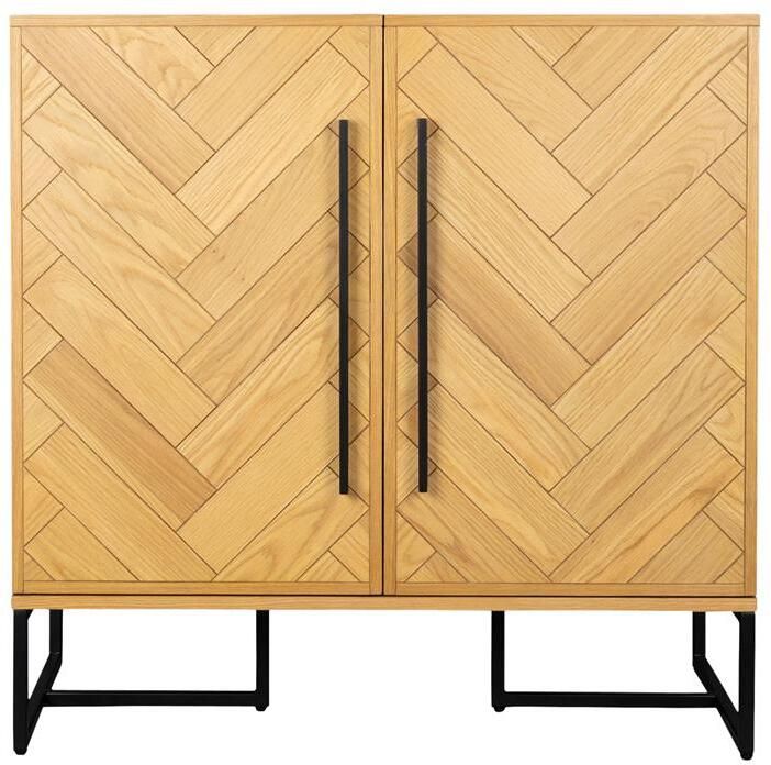 Dutchbone Class Wijnkast Drankkast Eikenhout Bruin