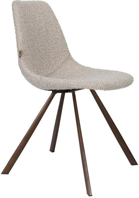 Dutchbone Franky Eetkamerstoel Bouclé Greige