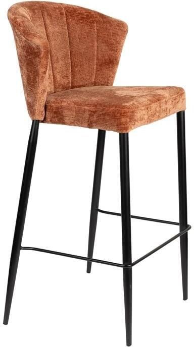 Dutchbone Barstoel Georgia Chenille Terra (zithoogte 75cm)