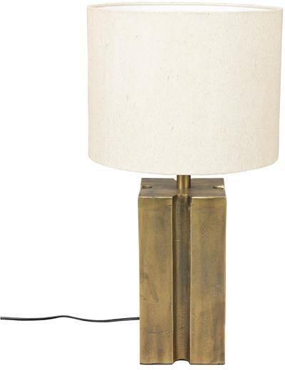 Dutchbone Tafellamp Roc Linnen 62cm hoog Wit