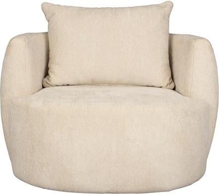 Dutchbone Fauteuil Rocca Geweven stof Latte - Foto 2