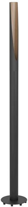 EGLO Barbotto Vloerlamp GU10 136 5 cm Zwart|Bruin Staal