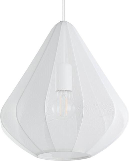 EGLO Dolwen Hanglamp E27 Ø 33 5 cm Wit Textiel