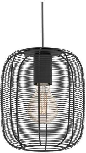 EGLO EDI light Rinroe Hanglamp E27 Ø 20 cm 1 lichts Zwart Staal