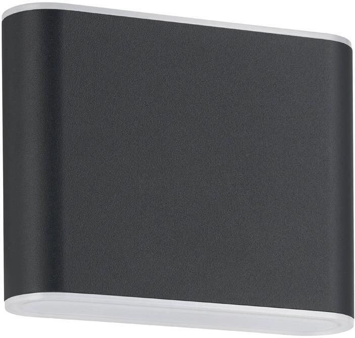 EGLO Grutti Wandlamp LED 11 5 cm Antraciet