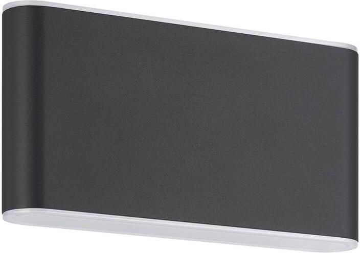 EGLO Grutti Wandlamp LED 17 5 cm Antraciet