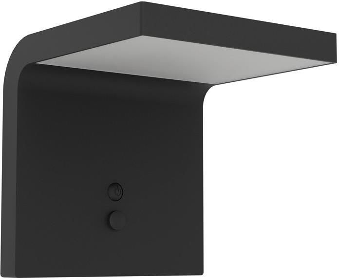 EGLO Spiante Solar Wandlamp LED 14 cm Zwart|Wit