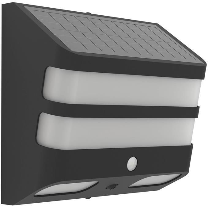 EGLO Stiappa Solar Wandlamp LED 20 cm Zwart|Wit