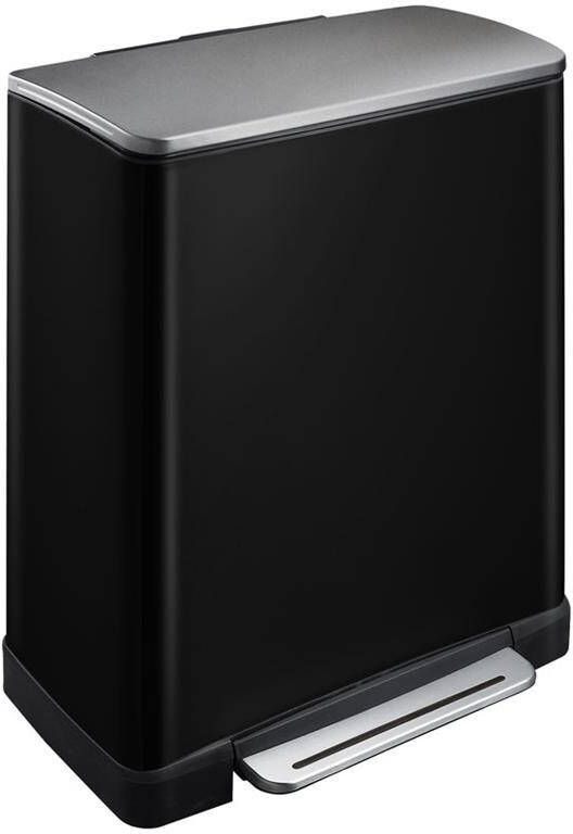 EKO Vuilnisbak Mat zwart 50 x 34.5 x 65 cm