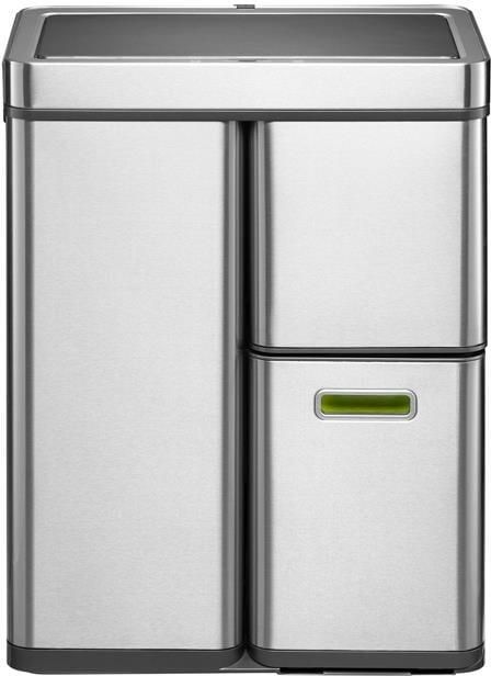 EKO Mirage+ Sensor Afvalemmer 60 Liter (30+15+15L) RVS