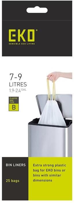 EKO Type B Afvalzak 7-9 Liter 6 x 25 Zakken