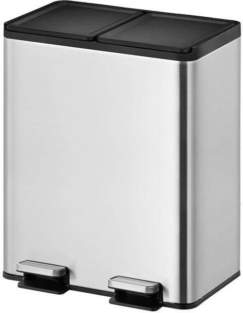EKO Essential Recycler Pedaalemmer 40 Liter (20+20L) RVS