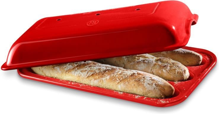 Emile Henry Broodbakvorm voor 3 baguettes Grand Cru