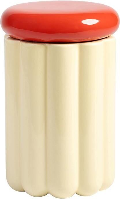 &k amsterdam Charlo Voorraadpot Ø 24 cm Off White