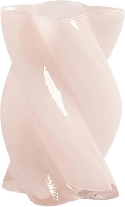 &k amsterdam &klevering Marshmallow Opaque Vaas H 19 5 x Ø 13 5 cm Roze