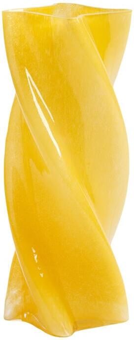 &k amsterdam &klevering Marshmallow Opaque Vaas H 30 x Ø 12 cm Geel