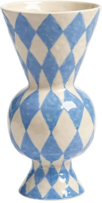 &k amsterdam &klevering Rhombic Vaas Blauw