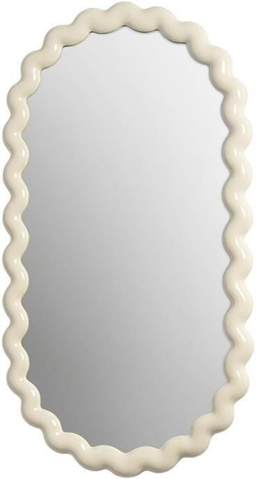 &k amsterdam &klevering Zigzag Spiegel H 85 cm Off White