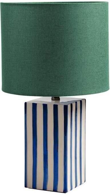 &k amsterdam Streak Tafellamp Ø 24 cm Blauw Groen
