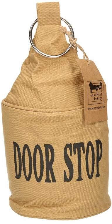 Esschert Design Deurstopper canvas bruin 28 cm