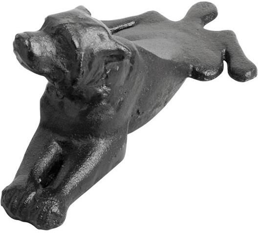 Esschert Design Esschert deurstopper liggende hond 0.6 kg gietijzer zwart