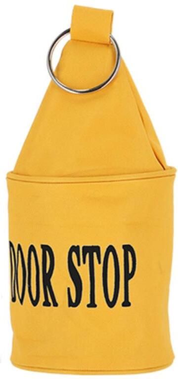 Esschert Design Esschert deurstopper Neon 2 5 kg canvas geel 13 x 13 x 28.5 cm