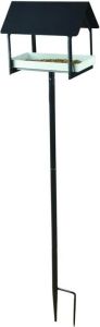 Esschert Design Voedertafel op pin Antraciet|wit design