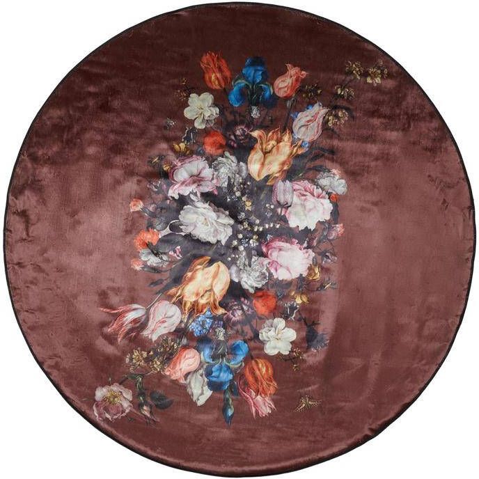 Essenza Beautiful Bouquet Vloerkleed Ø 180 cm Bruin