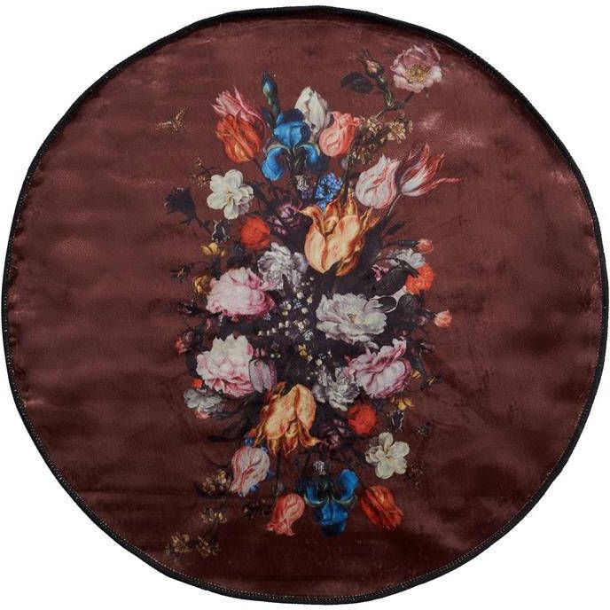 Essenza Beautiful Bouquet Vloerkleed Ø 90 cm Bruin