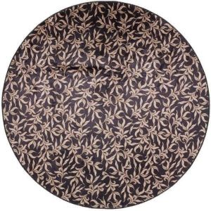 Essenza Juliette Vloerkleed Rond Almost black Ø 180 cm