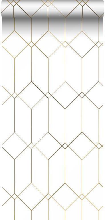 Esta Home ESTAhome behang art deco motief wit en goud 0 53 x 10 05 m 139223