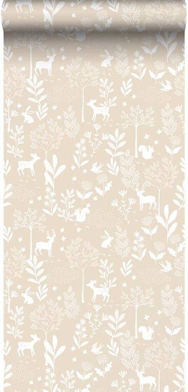 Esta Home ESTAhome behang bos met bosdieren beige 53 cm x 10 05 m 139522