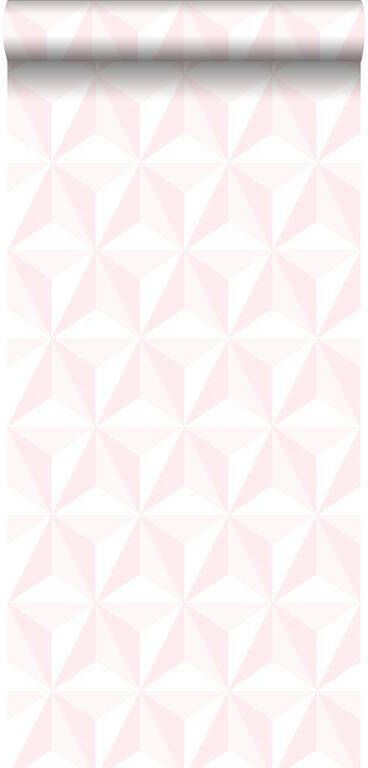 Esta Home ESTAhome behang grafisch 3D motief licht roze 53 cm x 10 05 m 1389