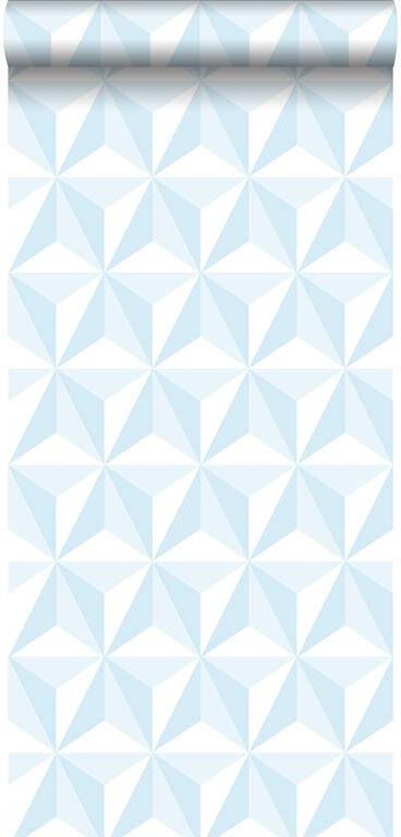 Esta Home ESTAhome behang grafisch 3D motief lichtblauw 53 cm x 10 05 m 1389
