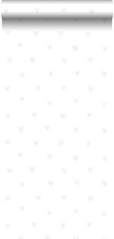 Esta Home ESTAhome behang hartjes licht roze en wit 53 cm x 10 05 m 138915